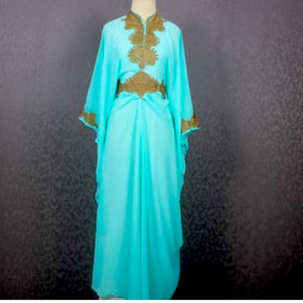 Fancy Tosca green Caftan